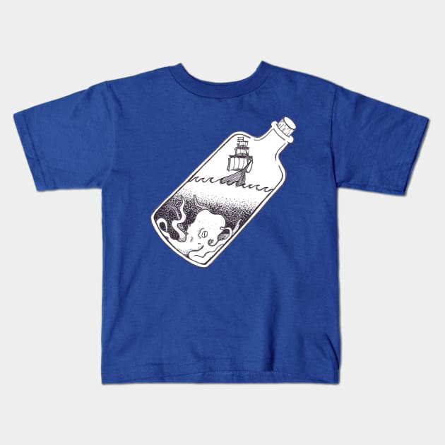 Ship in a bottle Kids T-Shirt by marissafv